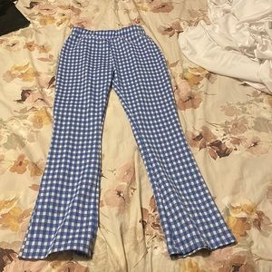 Urban outfitters blue plaid pants S